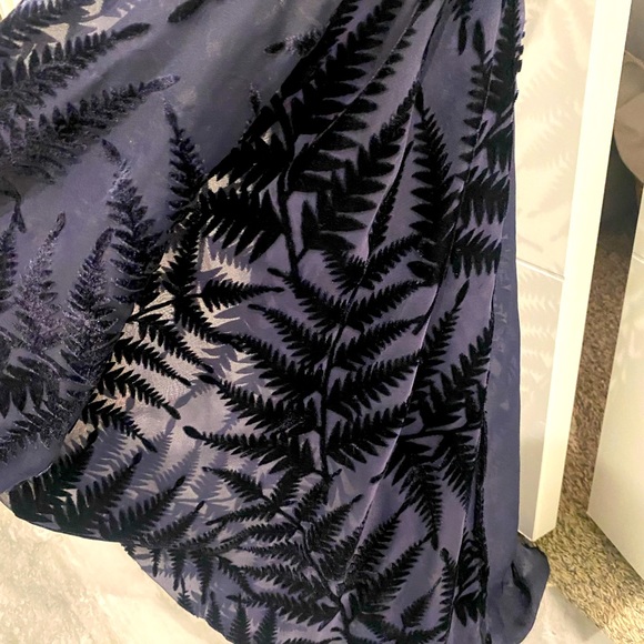 Anthropologie Floreat navy open shawl/cardigan - Picture 9 of 12